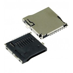 Конектор карти пам'яті, тип , MR07 для Micro SD з виштовхувачем Конектор карти пам'яті, тип , MR07 для Micro SD з виштовхувачем