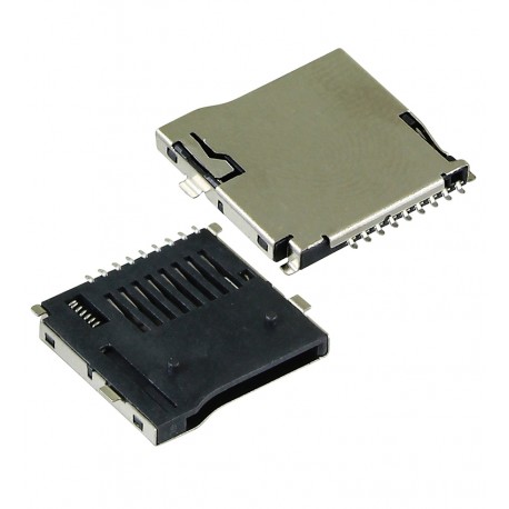 Конектор карти пам'яті, тип , MR07 для Micro SD з виштовхувачем