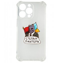 Чехол для iPhone 13 Pro WAVE Love of the state, прозрачный силикон, stepan pantera Чехол для iPhone 13 Pro WAVE Love of the state, прозрачный силикон, stepan pantera