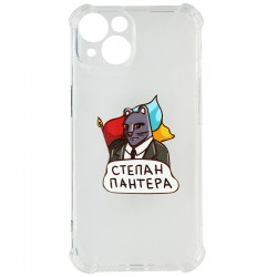 Чехол для iPhone 14 WAVE Love of the state, прозрачный силикон, stepan pantera