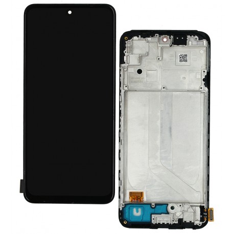 Дисплей для Xiaomi Redmi Note 10, Redmi Note 10S, чорний, з рамкою, High Copy, (OLED)
