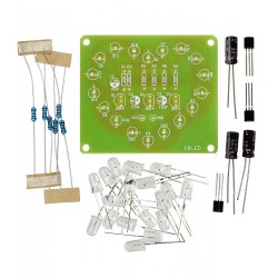 DIY конструктор "Cветодиодное мигающее сердце", 18 прозрачных светодиодов