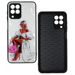 Чехол для Samsung M336 Galaxy M33, Ladies PinkBag Prism, пластик-силикон Чехол для Samsung M336 Galaxy M33, Ladies PinkBag Prism, пластик-силикон