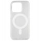Чохол для iPhone 14 Pro, Clear case MagSafe, пластик+силікон, прозорий