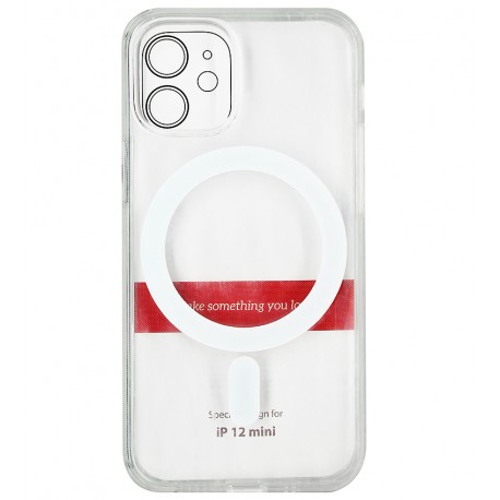 Чехол для Apple iPhone 12 mini, Hoco magnetic protective Series, силикон, прозрачный