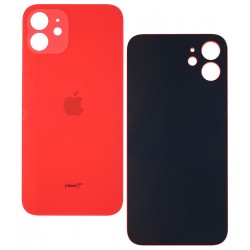 Задня панель корпуса для iPhone 12, червона, не потрібно знімати скло камери, big hole Задня панель корпуса для iPhone 12, червона, не потрібно знімати скло камери, big hole