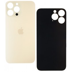 Задня панель корпуса для iPhone 13 Pro Max, золотистая, не нужно снимать стекло камеры, Gold, big hole