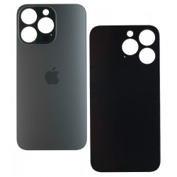 Задня панель корпуса для iPhone 13 Pro, серая, не нужно снимать стекло камеры, Graphite, big hole Задня панель корпуса для iPhone 13 Pro, серая, не нужно снимать стекло камеры, Graphite, big hole