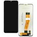 Дисплей для Samsung A025G Galaxy A02s, M025 Galaxy M02s, черный, без рамки, Original (PRC), з жовтим шлейфом, (163x72,5 mm)