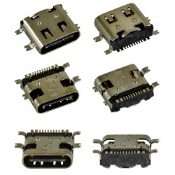Коннектор зарядки, 16 pin, тип1, USB Type-C Коннектор зарядки, 16 pin, тип1, USB Type-C