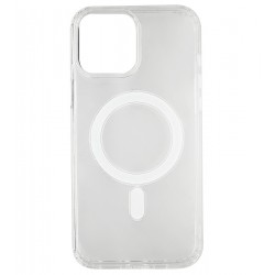 Чехол для iPhone 13 Pro Max, Clear case MagSafe, пластик + силикон, прозрачный