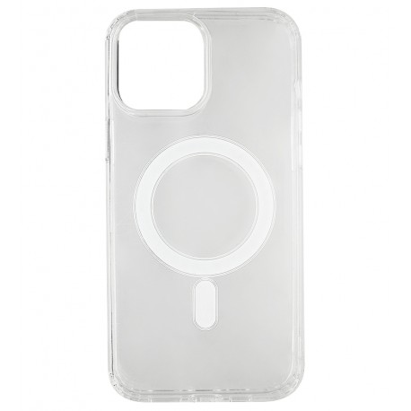 Чехол для iPhone 13 Pro Max, Clear case MagSafe, пластик + силикон, прозрачный