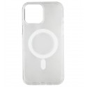 Чохол для iPhone 13 Pro Max, Clear case MagSafe, пластик+силікон, прозорий
