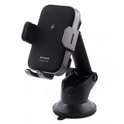 Автотримач із бездротовою зарядкою Proove Triple Clamp 15W (black)