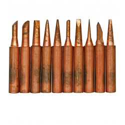 Набір мідних тиснув до паяльника 900M, 10штук (I, B, D, C, IS, K) Набір мідних тиснув до паяльника 900M, 10штук (I, B, D, C, IS, K)