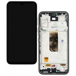Дисплей для Samsung A546F Galaxy A54 (2023), чорний, з рамкою, із сенсорним екраном, з широким обідком, (OLED), High quality Дисплей для Samsung A546F Galaxy A54 (2023), чорний, з рамкою, із сенсорним екраном, з широким обідком, (OLED), High quality