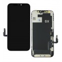 Дисплей для Apple iPhone 12, iPhone 12 Pro, черный, с рамкой, High quality, (OLED), GX-OLED