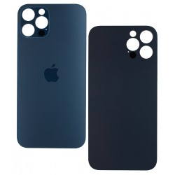 Задняя панель корпуса для Apple iPhone 12 Pro, синий, без снятия рамки камеры, big hole Задняя панель корпуса для Apple iPhone 12 Pro, синий, без снятия рамки камеры, big hole
