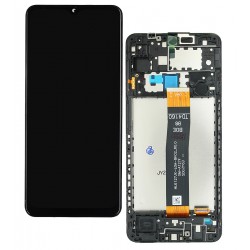 Дисплей для Samsung A127 Galaxy A12 Nacho, чорний, з рамкою, Original (PRC), BV065WBM-L0A-8K02_R0.0 Дисплей для Samsung A127 Galaxy A12 Nacho, чорний, з рамкою, Original (PRC), BV065WBM-L0A-8K02_R0.0