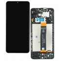Дисплей для Samsung A127 Galaxy A12 Nacho, чорний, з рамкою, Original (PRC), BV065WBM-L0A-8K02_R0.0, HL6127JX-L0A-8K02_R0.0