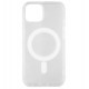 Чехол для iPhone 13, Clear case MagSafe, пластик + силикон, прозрачный