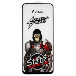 Защитное стекло для Xiaomi Redmi Note 12 5G, Full Glue, Gorilla Anti-Static, 0.3 мм, чёрное