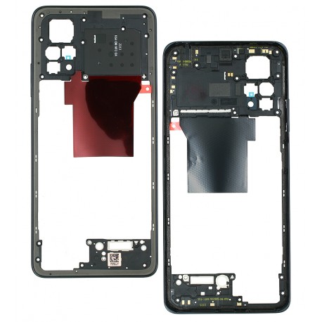 Средняя часть корпуса для Xiaomi Redmi Note 12 Pro 4G, черная
