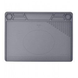 Термостійкий килимок силіконовий TE-616 400*290 мм СІРИЙ Термостійкий килимок силіконовий TE-616 400*290 мм СІРИЙ