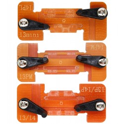 Комплект держателей QianLi Macaron Fixing Board (13-14), для точечной сварки аккумуляторов iPhone 13-14 Pro Max Комплект держателей QianLi Macaron Fixing Board (13-14), для точечной сварки аккумуляторов iPhone 13-14 Pro Max