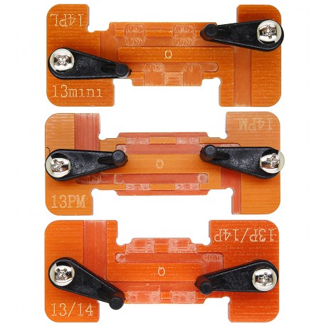 Комплект держателей QianLi Macaron Fixing Board (13-14), для точечной сварки аккумуляторов iPhone 13-14 Pro Max