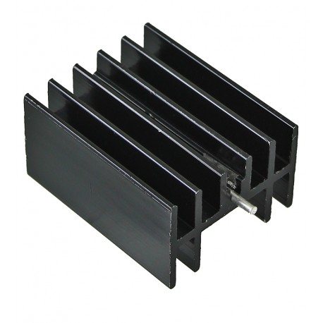 Радіатор алюмінієвий 30*23*16MM TO-220 heat sink w/pin BLACK