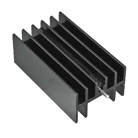Радіатор алюмінієвий 40*23*16MM TO-220 heat sink w/pin BLACK
