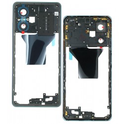 Средняя часть корпуса для Xiaomi Redmi Note 12 Pro 5G, синяя