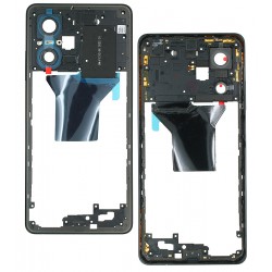 Средняя часть корпуса для Xiaomi Redmi Note 12 Pro 5G, черная