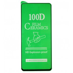 Защитное оргстекло для Xiaomi Redmi 12 4G, Ceramica, с фаской, черное Защитное оргстекло для Xiaomi Redmi 12 4G, Ceramica, с фаской, черное