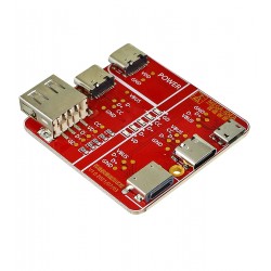 Тестова плата Mega-Idea для перевірки кабелів USB Lightning, Type-C, Micro Тестова плата Mega-Idea для перевірки кабелів USB Lightning, Type-C, Micro