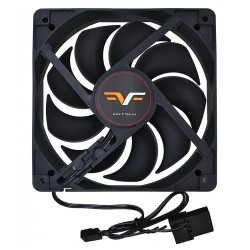 Вентилятор Frime (FF12025BB20), 120 x 120 x 25 мм, 12V, 3pin+Molex, 2000rpm, 2ball, чорний