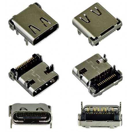 Коннектор зарядки, 24 pin, тип2, USB Type-C