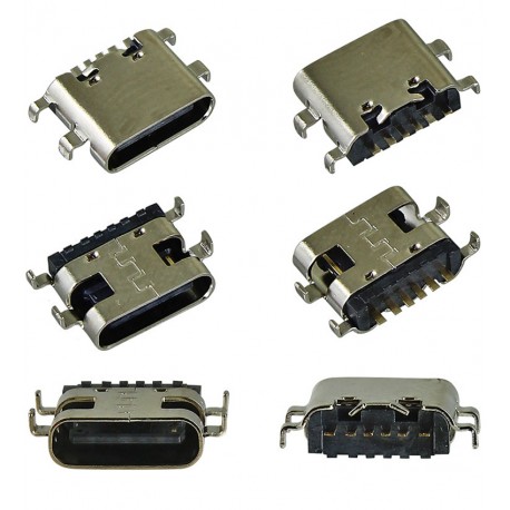 Конектор зарядки, 6 pin, тип1, USB Type-C