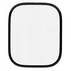 Захисне оргскло для Apple Watch 49mm, Polycarbone, 3D, з фаскою, чорне Захисне оргскло для Apple Watch 49mm, Polycarbone, 3D, з фаскою, чорне