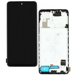 Дисплей Xiaomi Redmi Note 10 Pro, чорний, з рамкою, копія, (TFT), M2101K6G
