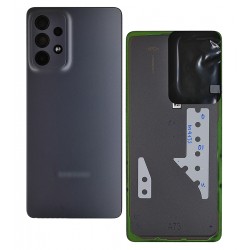 Задня панель корпуса для Samsung A736 Galaxy A73 5G, сірий, із склом камери