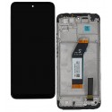 Дисплей для Xiaomi Redmi 10 (2021), черный, с рамкой K19A, High quality