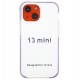 Чехол для iPhone 13 Mni,Weightless rainbow прозрачный силикон, фиолетовый
