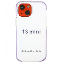 Чохол для iPhone 13 Mini,Weightless rainbow прозорий силікон, фіолетовий Чохол для iPhone 13 Mini,Weightless rainbow прозорий силікон, фіолетовий