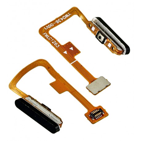 Шлейф для Xiaomi Mi 11 Lite, сканера отпечатка пальца (Touch ID), черный, M2101K9AG, Boba Black