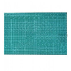 Килимок для різання самовідновний, формат А1, з розміткою, чорна основа (розмір: 600х900 мм)