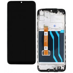 Дисплей для Realme 5; Samsung, черный, с рамкой, High quality