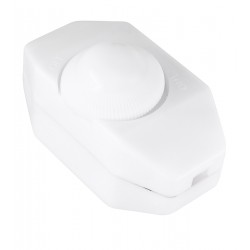 Регулятор мощности ZY-278F 220V 100W max. на кабель с выключателем БЕЛЫЙ