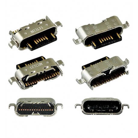 Коннектор зарядки для Motorola XT2083 Moto G9 Play, 16 pin, USB тип-C